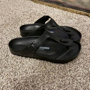 Birkenstock Black EVA Thong Sandals Gizeh-Style